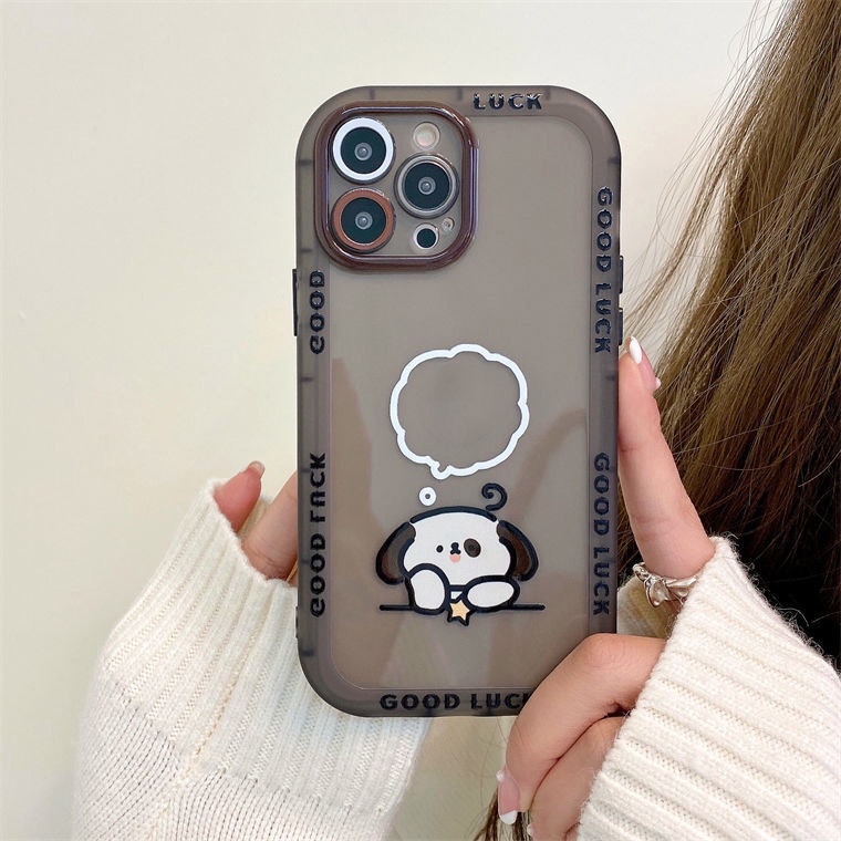 Soft Case Hp Gambar Anjing Untuk IPhone 12 / 13 / 11promax / X / Xs Max / Xr / Sxc1