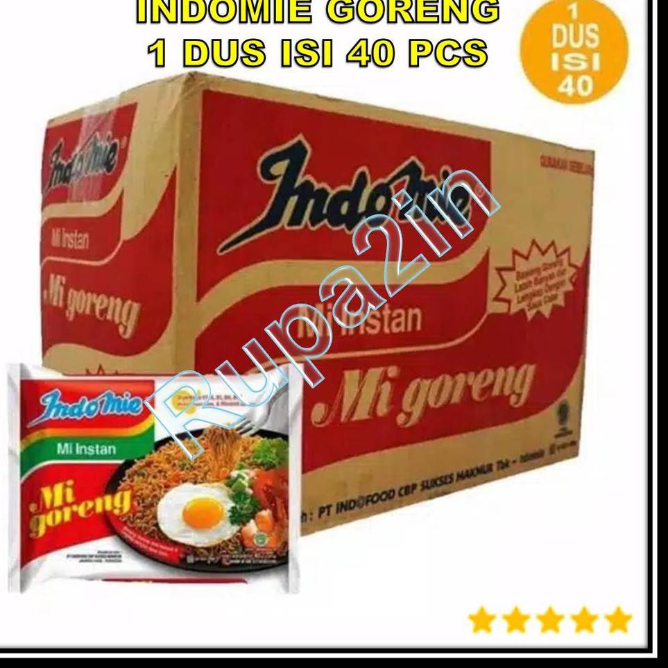

Banyak Peminat ⇱ Indomie Mie Goreng Instan 85gr 1 Dus Karton isi 40 Bks Bungkus ホ Terlaku..!!