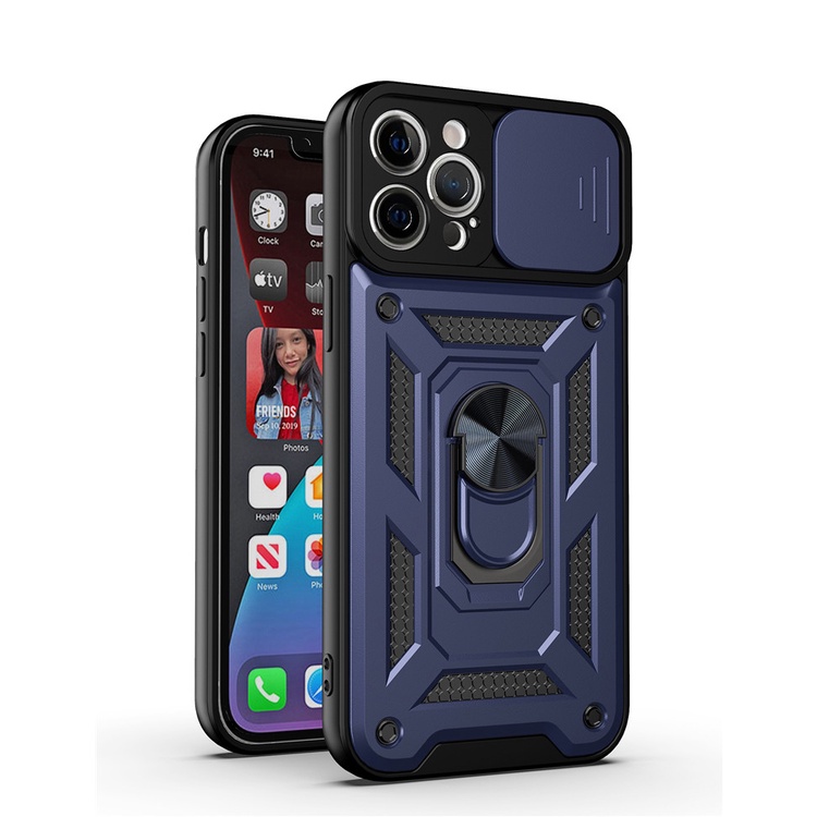 Case Pelindung Kamera Magnetik Shockproof Untuk iPhone 7 8 Plus SE 2020 13 12 11 Pro XS Max X XR