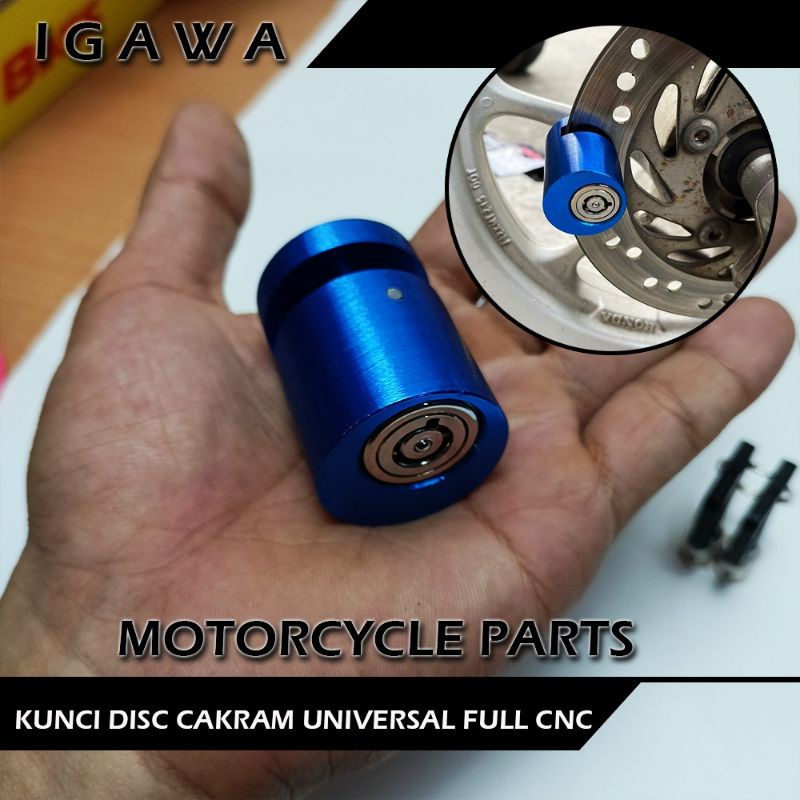 Kunci Disc Cakram Pengaman Motor Anti Maling Bulat Full Cnc Kualitas Terbaik By Akai Racing Store