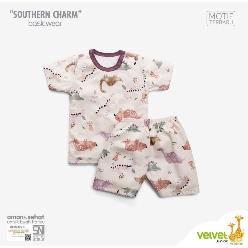 Velvet Junior Southern Charm Setelan Lengan Pendek Celana Pendek (KP)