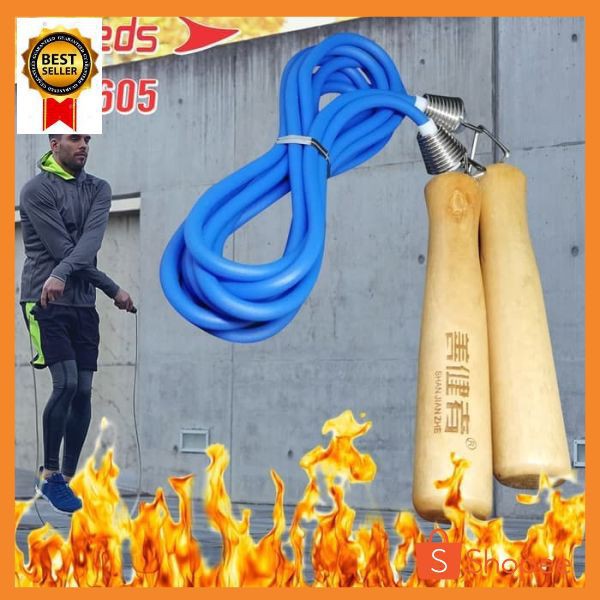 Skiping kayu termurah/ jump rope 2.5M skiping anak dan dewasa lompat tali skipping olahraga rumahan 