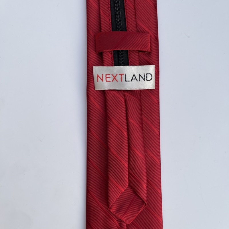 Dasi instan NEXTLAND Dasi Pria zip tie Dasi Merah 50cm x 7cm