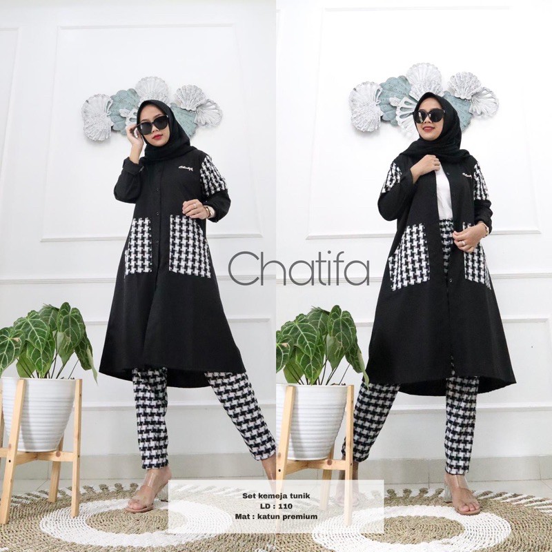 Set Kemeja Tunik CHATIFA