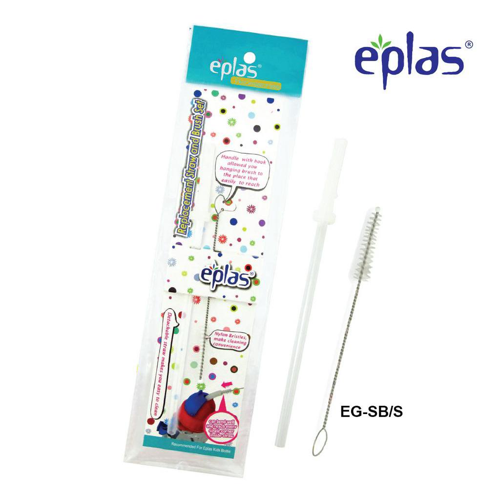EPLAS Kids Bottle Straw & Brush Set (2pcs), Bottle Accessory, Berus Botol, Tumbler Brush EG-SB