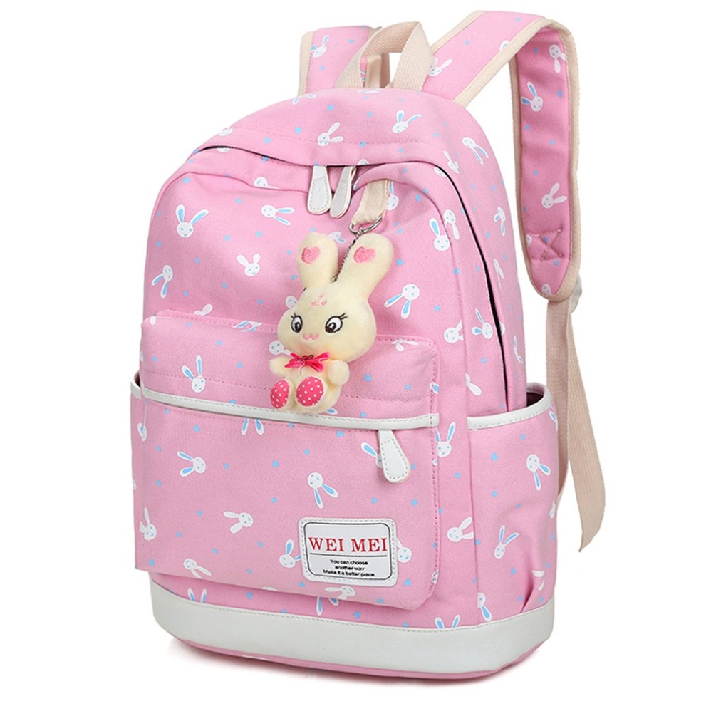 Should Bag 4in1 - Tas Ransel Sekolah Anak Wanita Dan Pria Terbaru 2021 Kekinian Motif Carakter Kelinci Rabbit Korean Style Murah