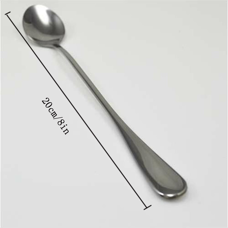 Sendok Teh Gagang Panjang Long Handled Tea Spoon Stainless Steel