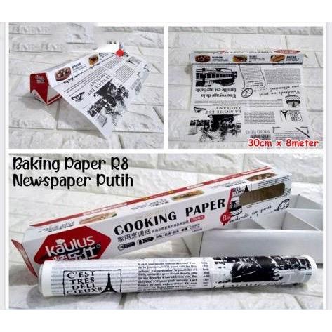 

Baking Paper R8 News Paper/Motif Koran //Kertas Pelapis Kue Cooking Paper