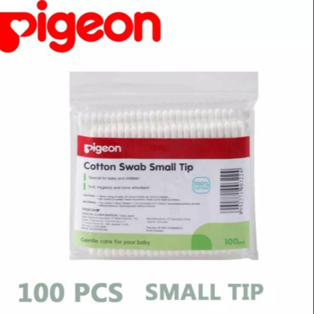 Cotton swab reguler/swab small tip pigeon isi 100pcs/pack