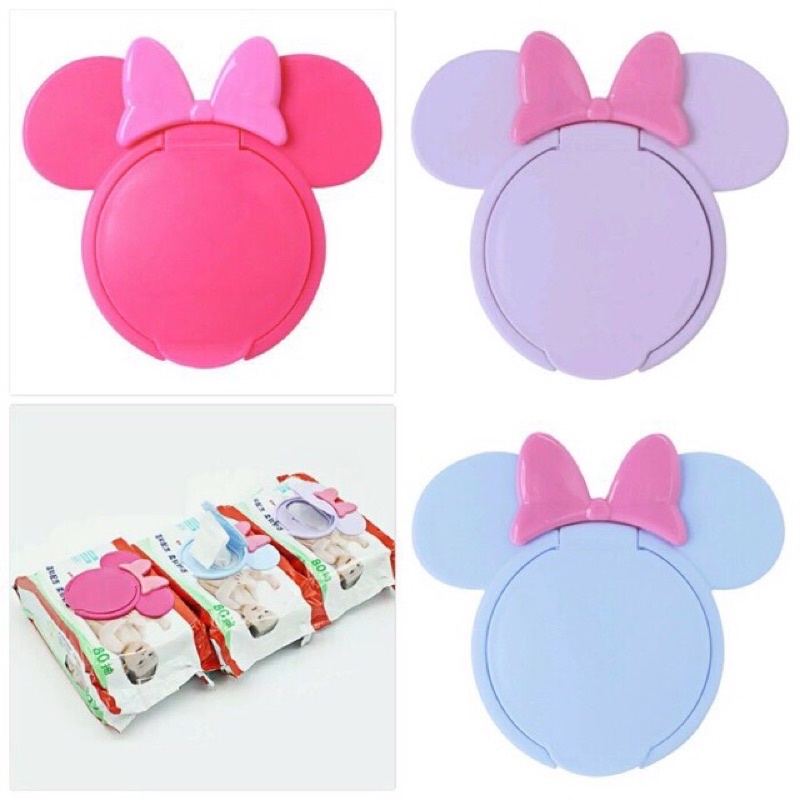 Penutup Tutup Tissue Basah Mickey and Minnie / Wet Tissue Lid Cover Reusable