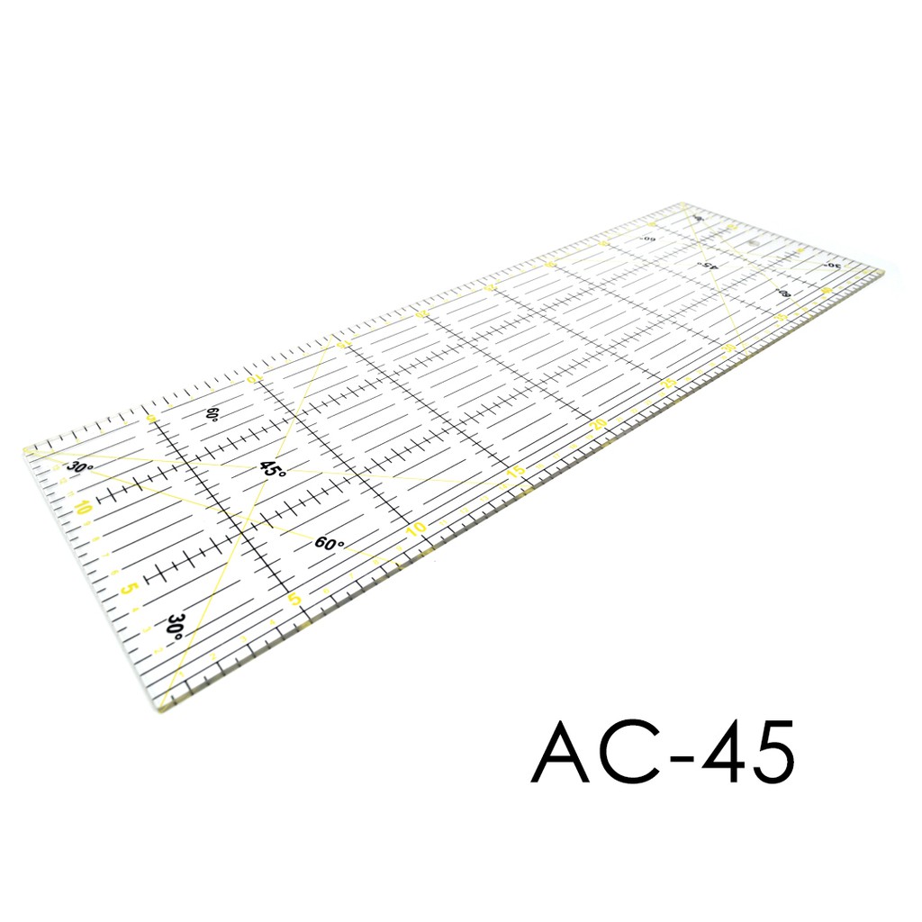 

Freya AC-45 Quilting Ruler - Penggaris Jahit Quilting 15cm x 45cm