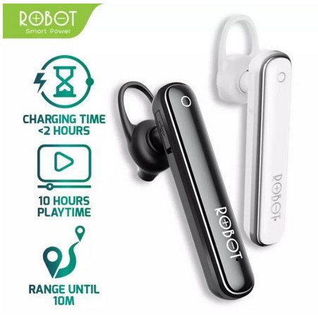 Headset Bluetooth V5.0 ROBOT Talk 10 Original Earphone Support All Type Handphone IOS iPhone and Android Wireless Handsfree