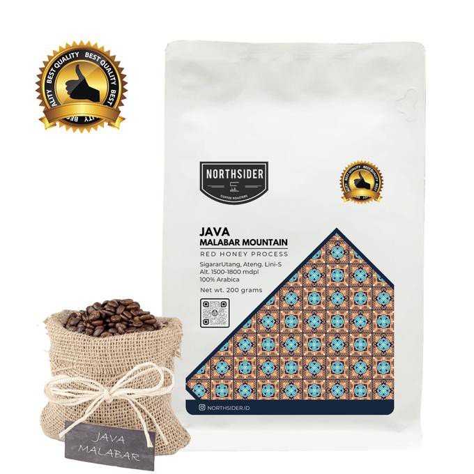 

BIJI KOPI ARABIKA JAVA MALABAR RED HONEY - 200GR NORTHSIDER COFFEE - BIJI KOPI