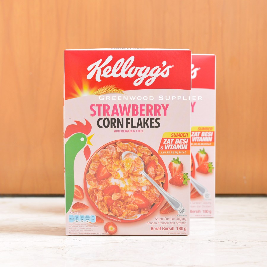 

[FRUIT SERIES] Kelloggs Strawberry Corn Flakes - 180G