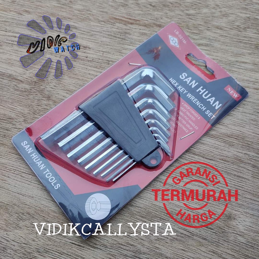 Kunci L 9 set kunci L set Kualitas bagus murah