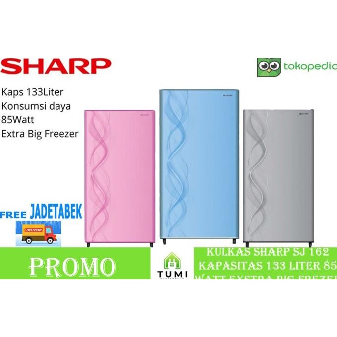 SHARP SJ-N162 / SJN162 / SJN 162 KULKAS 1 PINTU - KHUSUS JABODETABEK HEMAT2114