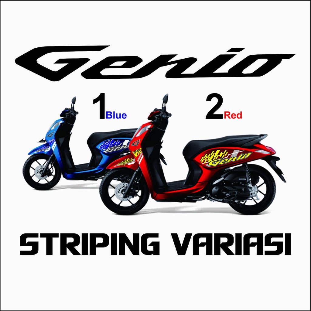 STRIPING VARIASI MOTOR HONDA GENIO VARIASI STICKER GENIO #GENIO #HONDA #STRIPING VARIASI