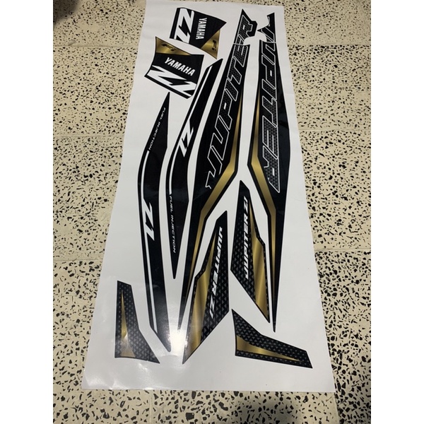 striping  jupiter z1 2021 presisi hitam ori terbaru