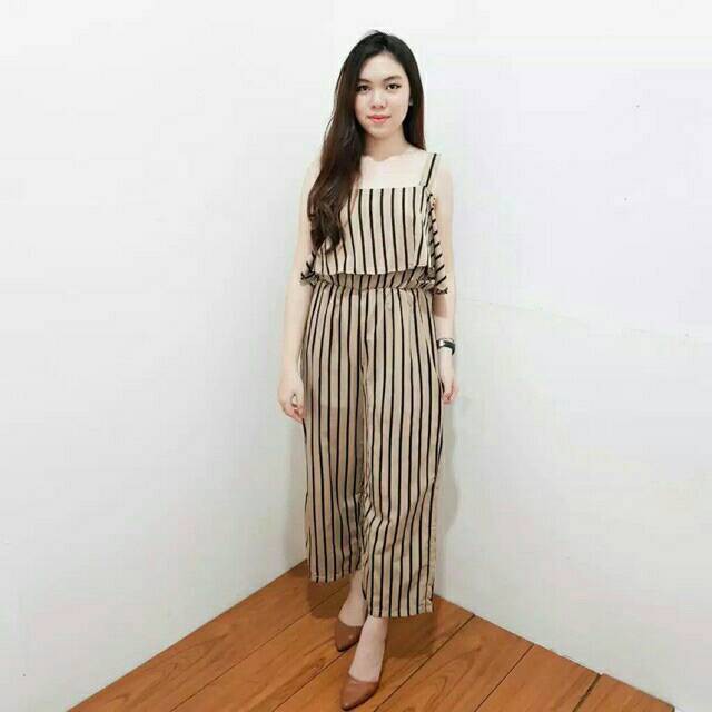 STRIPE JUMSUIT | JUMPSUIT JOLA | JUMPSUIT SALUR | JUMSUIT WANITA