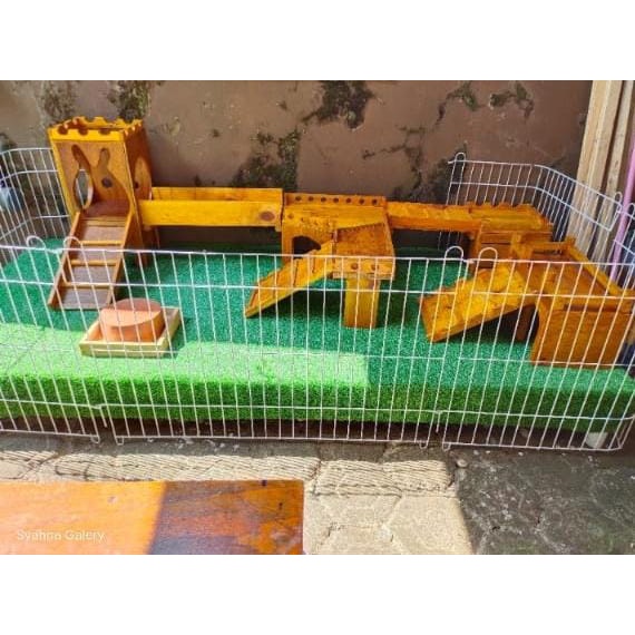 KANDANG PAGAR 90x60 JUMBO kandang hewan besi anjing kucing kelinci-1