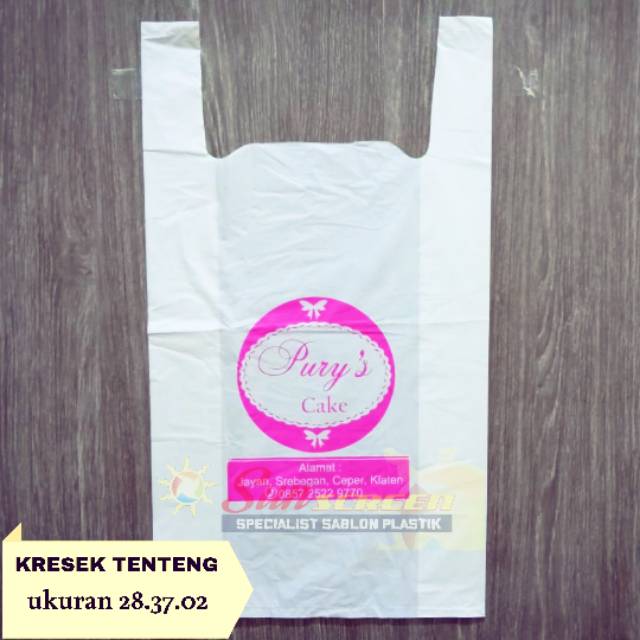 Kantong Sablon Plastik Packing Olshop Kresek Ukuran Super Jumbo