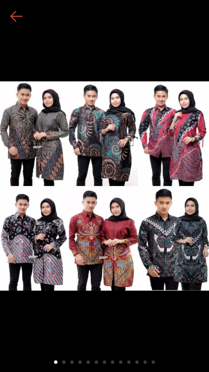 Maura Couple - Sania Ruffle Batik Couple Ori Ndoro Jowi Dnt Garansi Termurah Shopee - Batik Couple