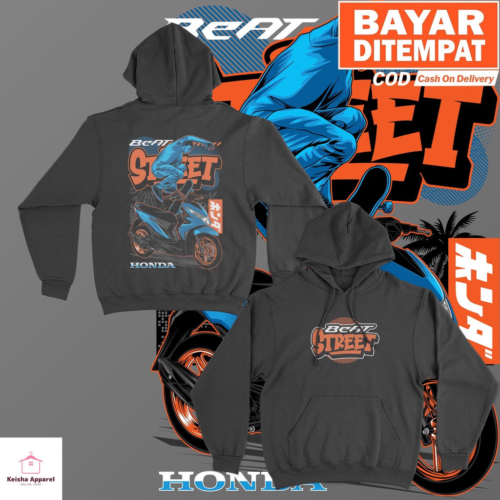 JAKET HOODIE HONDA BEAT STREET SKATE SERIES HOODIE BEAT STREET COWOK CEWEK