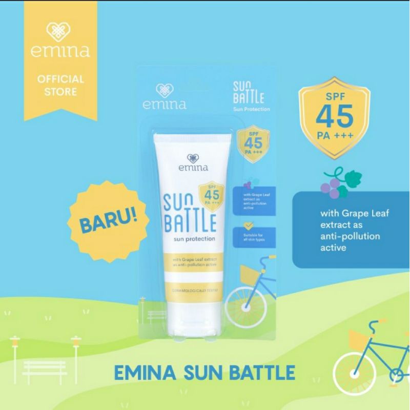 EMINA SUN BATTLE SUN PROTECTION SPF 45 PA+++ 60ML