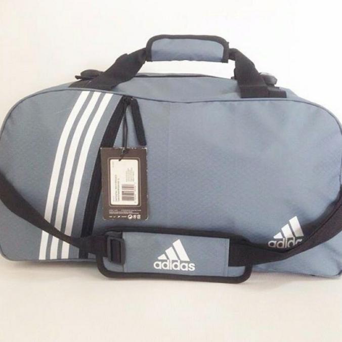 Boston Bag Adidas Travel Bag Adidas Tas Pakaian Olaraga Adidas Grey