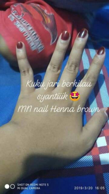 MENTARI NATURE NAIL HENNA. KUTEK HENNA HALAL SAH