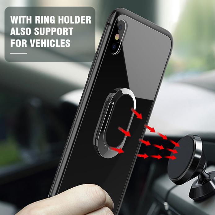 FINLAY GLASS CASE RING MAGNETIC OPPO A53 BACKDOOR TEMPERED MIROR RT1527