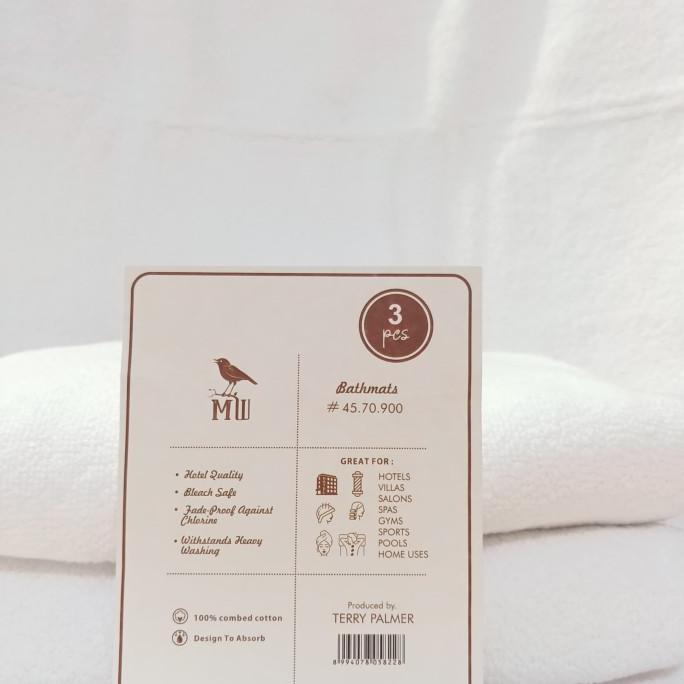 Hot Sale Keset Handuk Terry Palmer Hotel Type Ukuran 45Cm X 70Cm - Putih Trendi