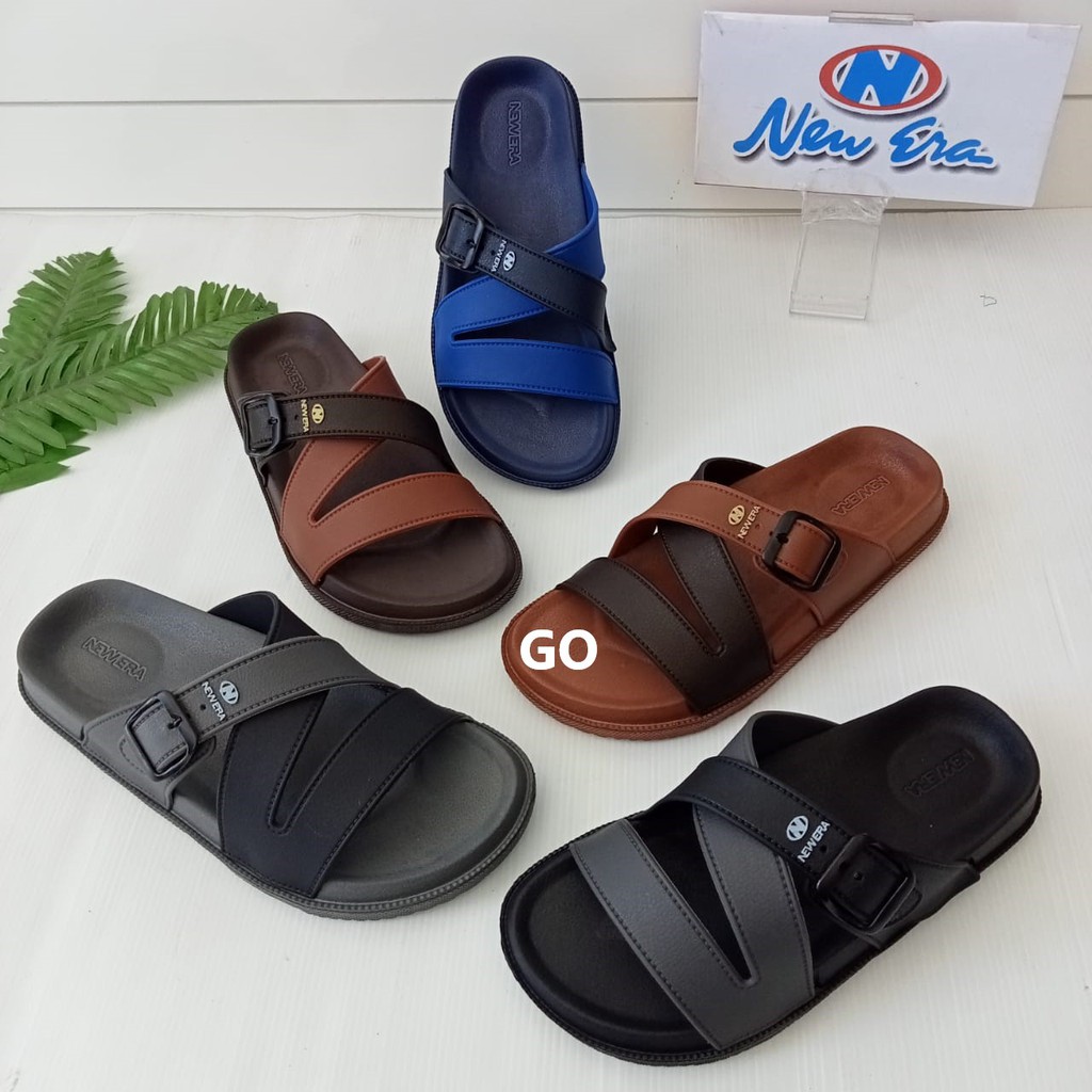 gos NEW ERA TG E 37018 Sandal Selop Karet Pria Wanita Original