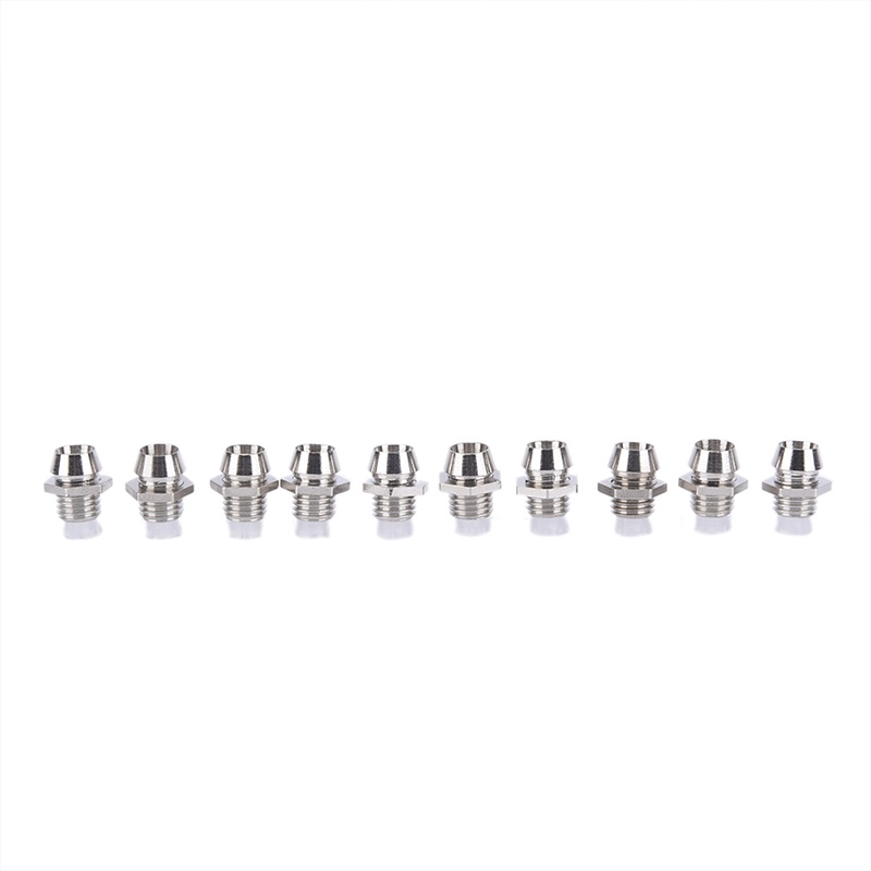 (LUCKID) 10pcs Holder Lampu Dioda LED 3mm Bahan Metal