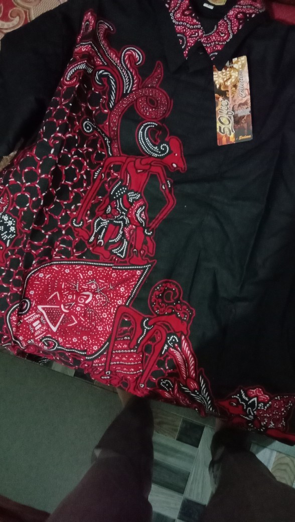 Trend Batik Lengan Pendek Motif Wayang Dan Elung