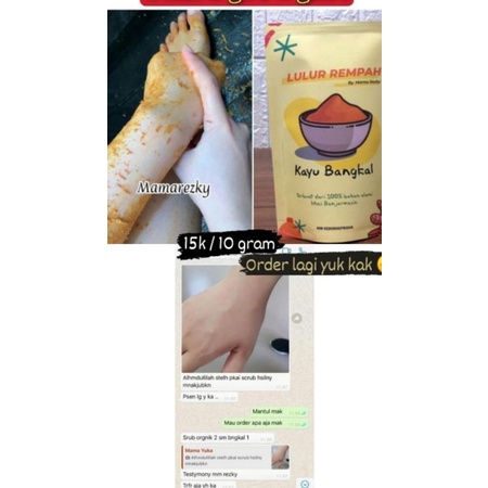 lulur rempah kayu bangkal ori (viral tiktok) 10gr