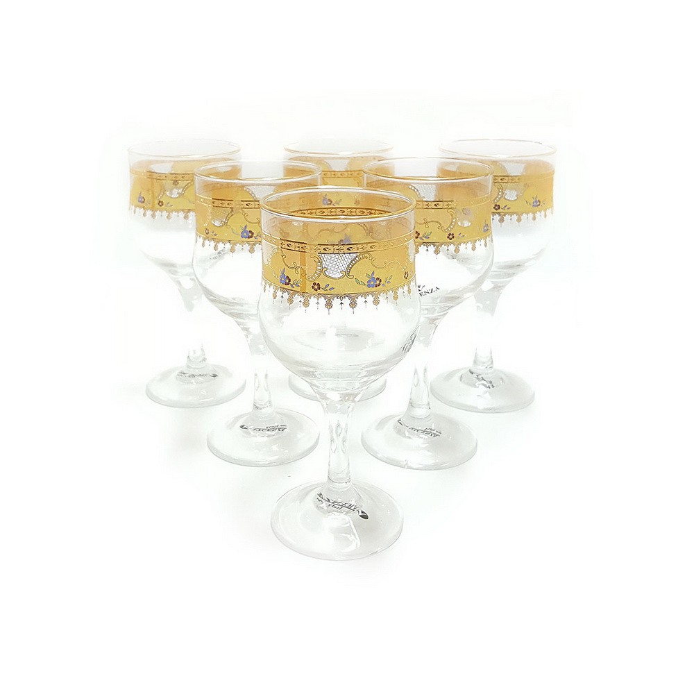 Vicenza Gelas Toast Goblet VR7U Tulip Motif