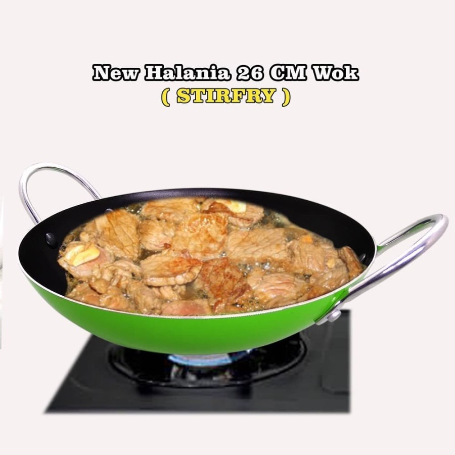 MAXIM Teflon Wajan Halania Wok 26cm - NEW HALANIA 26 cm WOK