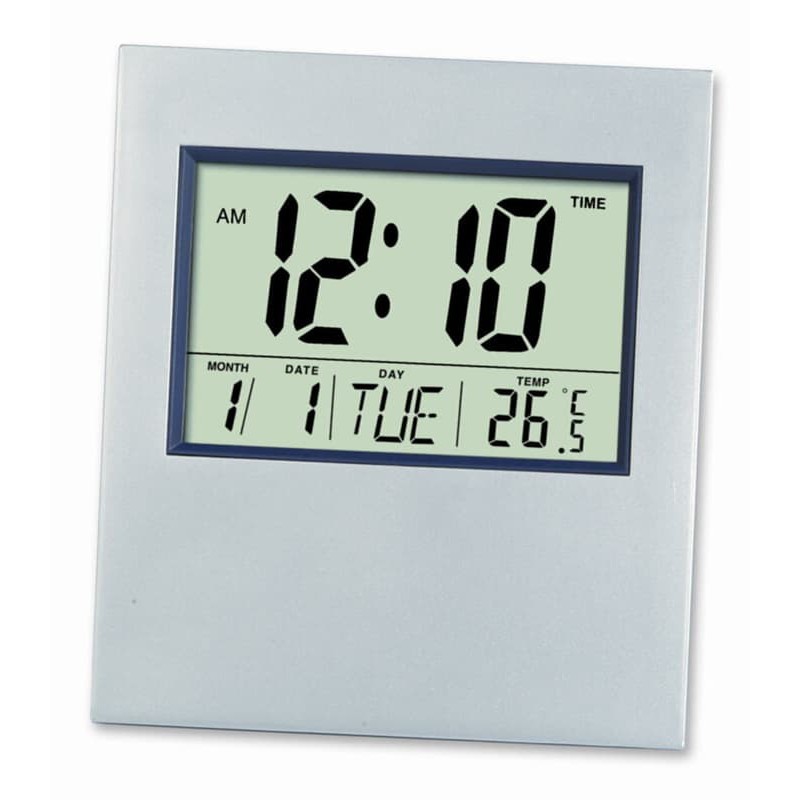 JAM DINDING DIGITAL CLOCK KENKO / MEJA DINDING LCD ORIGINAL - Putih