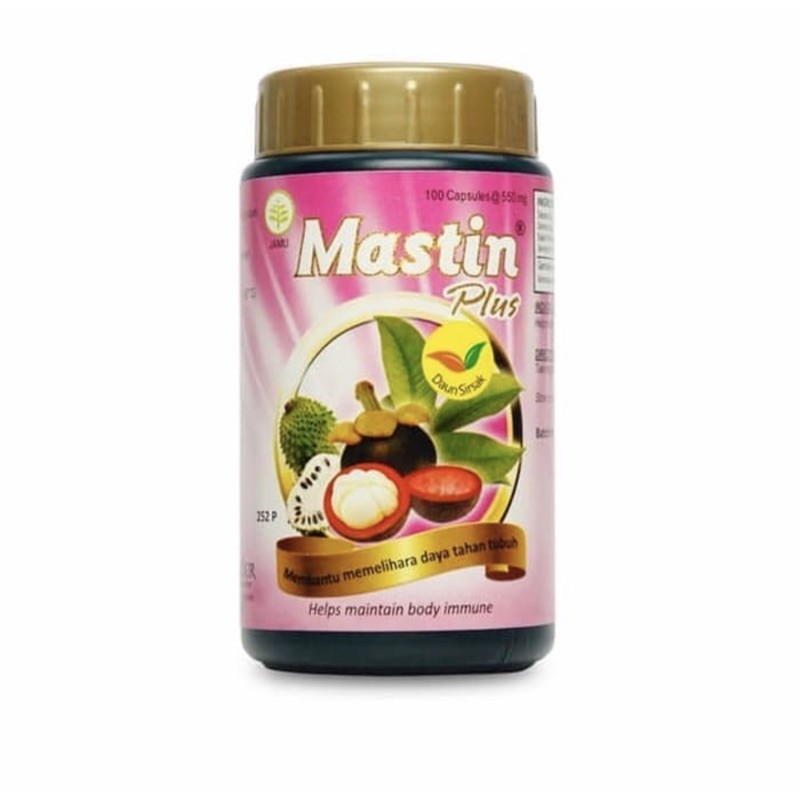 Mastin plus borobudur 100 kapsul ( herbal antioksidan antikanker )