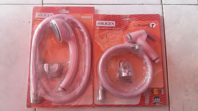 Shower Toilet Soligen Warna Pink - Shower Cebok - Shower Bidet - Jet Shower Bagus Murah