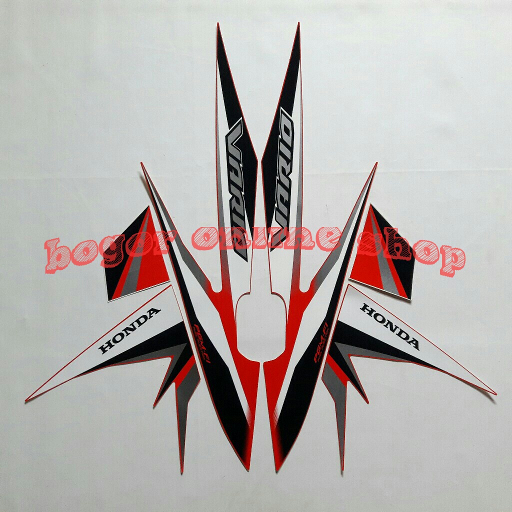 stiker motor vario cw 110 fi cbs 2017 merah
