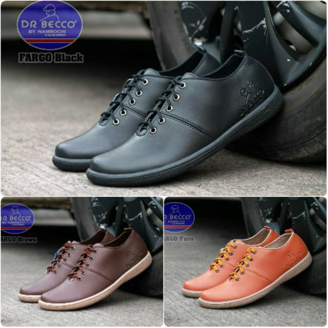 [ bayar di tempat ] Sepatu Kerja Pria Dr Becco Fargo Original Handmade Sepatu kulit murah, Sneaker