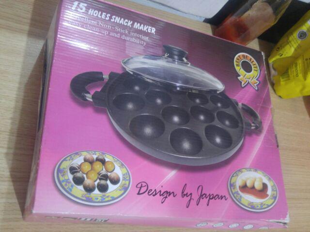 Cetakan Kue Takoyaki 15 Lubang Teflon Berkualitas Awet Tahan Lama