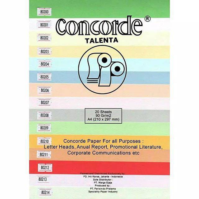 

Kertas Concorde 90 Gram 20 Lembar