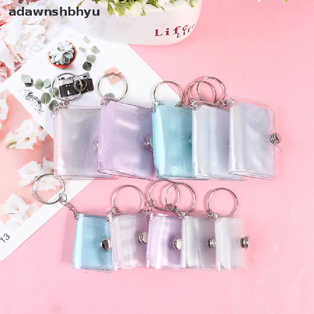 Album Foto adawnshbhyu 1/2inch PVC Sequin Name Card Holder 16kantong Foto Mini Pegang