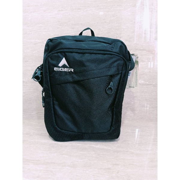 Tas Selempang Pria Original EIGER1989 BASIC 02 BLK - Tas Samping Pria EIGER1989 SHOULDER BAG Pria BA