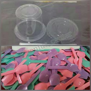 100 cup gelas puding + tutup + sendok ice cream pudding jelly agar