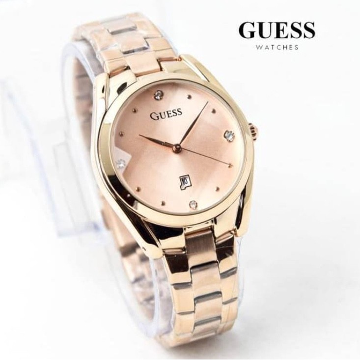 Guess Belimbing - Grosiran Jam Tangan Guess Wanita R5 - 6759 Analog Tali Rantai Tanggal Aktif Original / Garansi 6 Bulan Free Baterai (BISACOD)