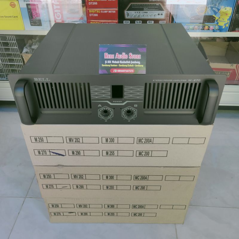 Box Power Amplifier BELL M270 M290 bahan super tebal